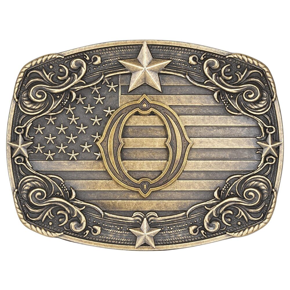 7503 Western Belt Buckle Initial Letter ABCDJRM to Z Rodeo Cowboy Belt